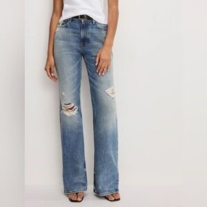 Good American The Khloe Super High-Rise Straight Leg Jeans, size 8
